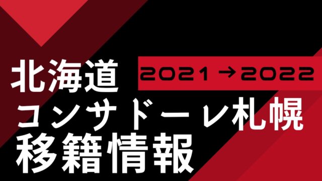 北海道コンサドーレ札幌　2022移籍情報